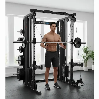 Force USA G3 All-In-One Trainer Home Gym in a modern home gym setting
